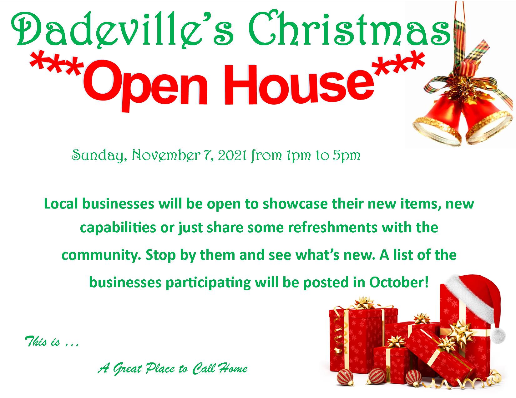 Dadeville Christmas Open House